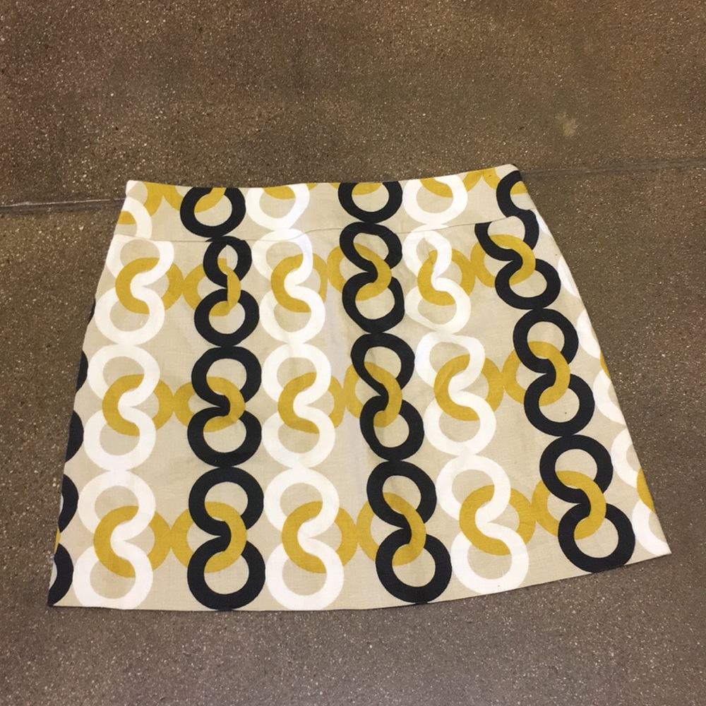 J crew 💯 % linen design skirt - Picture 2 of 5